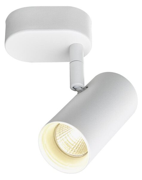 SLV Spot LED de perete Noblo, dimabil la cald, alb, 13 cm, reglabil, Alb, Camera de zi / sufragerie, Aluminiu, Modern