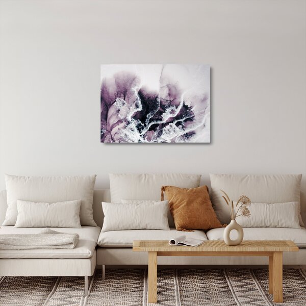 Tablou pe sticlă - Marmură violet N⁰2 (70x50 cm)