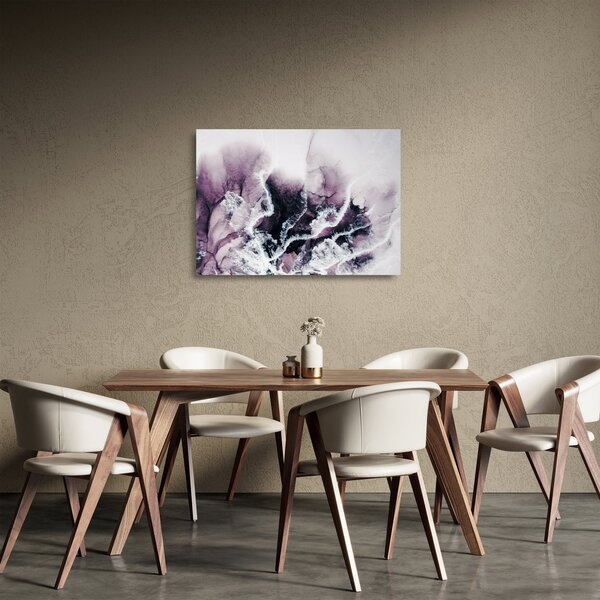 Tablou pe sticlă - Marmură violet N⁰2 (70x50 cm)