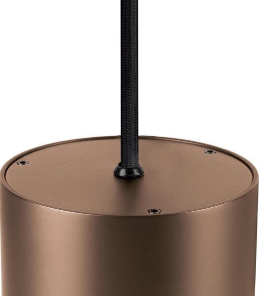 SLV Lampă suspendată LED Oculus, culoare cupru, Ø 9 cm, dimabilă la temperatură, reglabil, Cupru, Camera de zi / sufragerie, Aluminiu, Modern