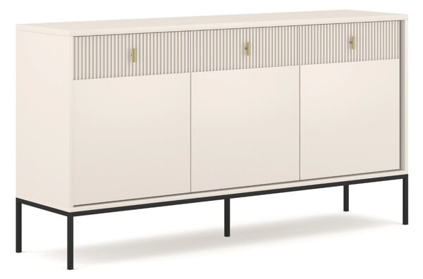 Comodă 154 cm cu front striat culoare cașmir – MARCOS