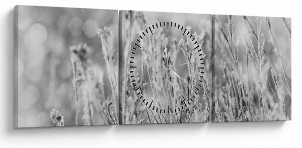 Tablou - Iarna rece (cu ceas) (90x30 cm)