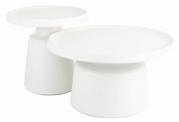 Set de măsuțe de cafea Rodos, gri deschis