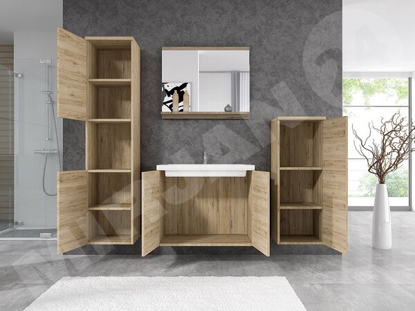 Set mobilier baie Megasa I (lefkas) (fără baterie, fără sifon, cu lavoar). 1122592