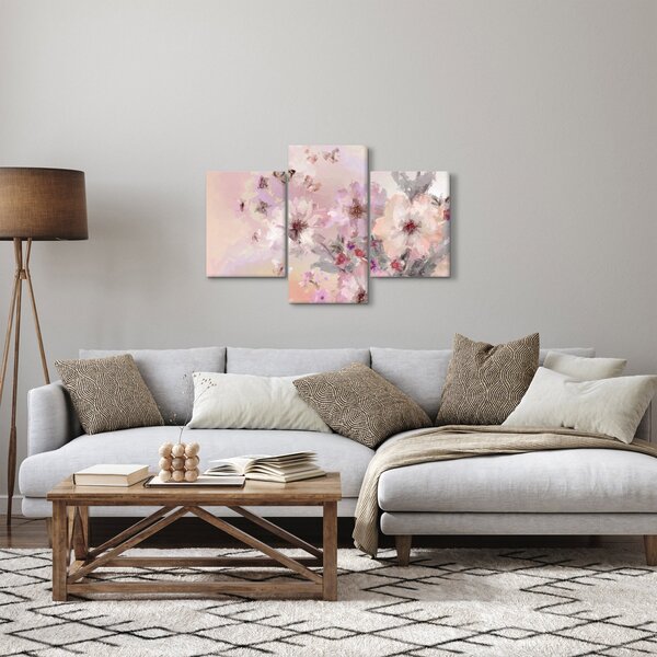 Tablou - Colaj de artă cu fluturi (90x60 cm)