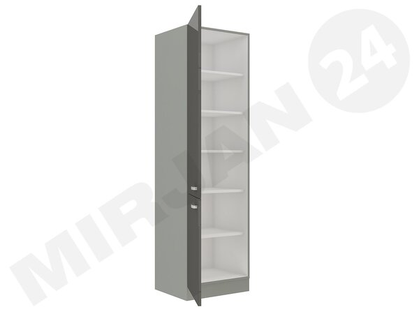Dulap înalt Milo 60 DK-210 2F (gri + gri lucios). 1122684