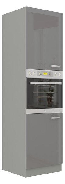 Dulap înalt sub cuptor pentru coacere Milo 60 DP-210 2F (gri + gri lucios). 1122685