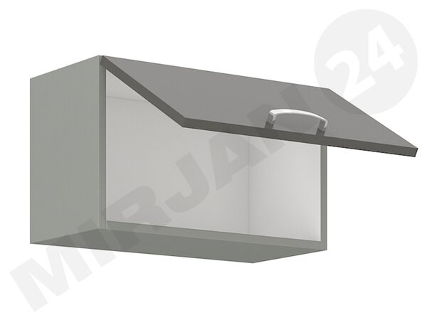 Dulap superior bucătărie Milo 60 GU-36 1F (gri + crem lucios). 1122673