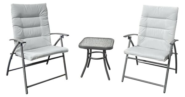 Set gradina 1+2, gri / gri inchis, MUSON