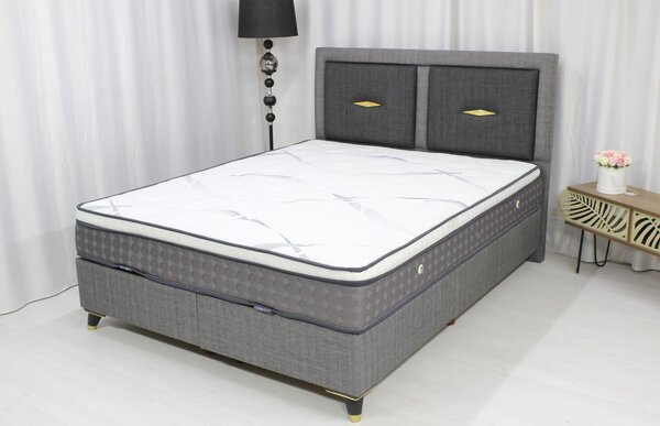 Pat Amadeus Gri 160 200 Cu Saltea