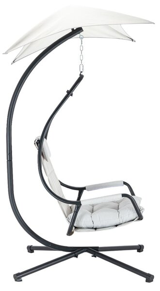 Fotoliu suspendat Slayer (antracit + alb gri). 1123001