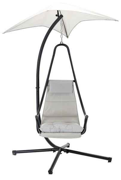 Fotoliu suspendat Slayer (antracit + alb gri). 1123001