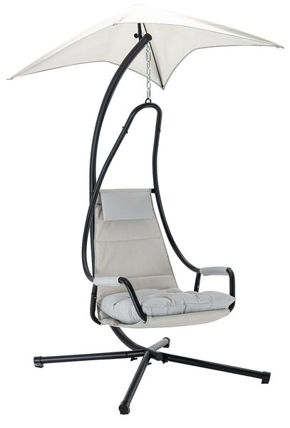 Fotoliu suspendat Slayer (antracit + alb gri). 1123001