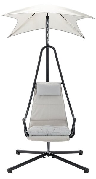 Fotoliu suspendat Slayer (antracit + alb gri). 1123001
