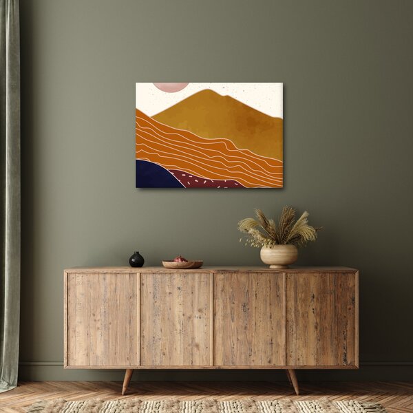 Tablou - Muntele de design Spacefrog N⁰1 (70x50 cm)