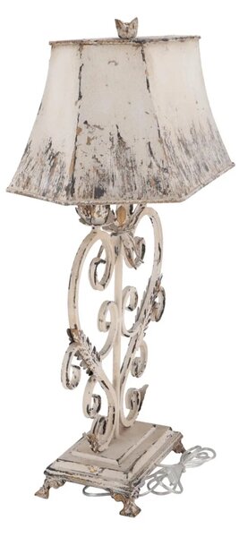 Lampa Shabby Chic Heart rasina si metal h 78 cm