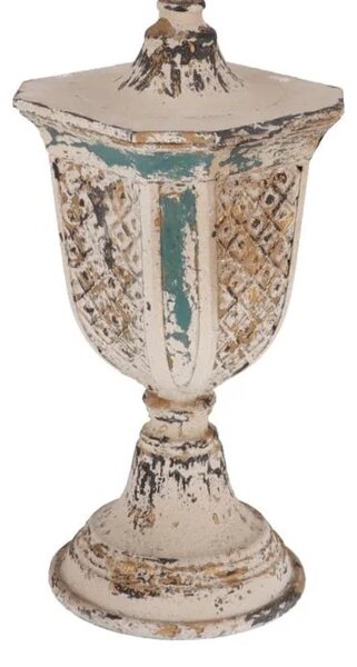 Lampa Shabby Chic Bell rasina si metal H 75 cm