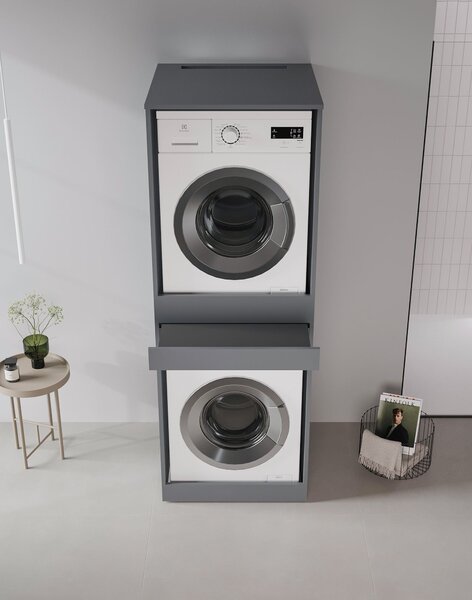 Dulap pentru mașina de spălat Lymfa 70 (antracit). Promo -19%. 1158107
