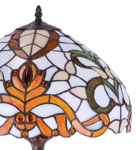 Lampa de masa Tiffany Geometry h 62 cm, abajur 40 cm