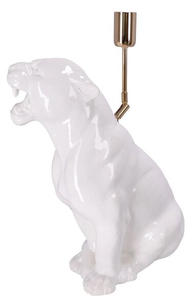 Lampa ceramica Leopard Alb h 45 cm