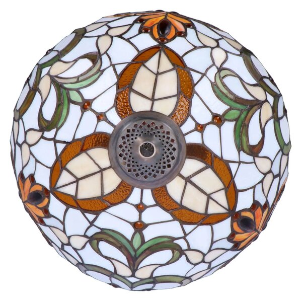 Lampa de masa Tiffany Geometry h 62 cm, abajur 40 cm