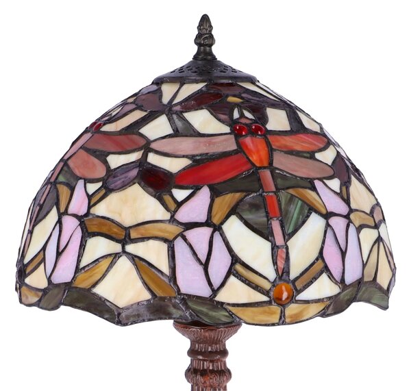Lampa de masa Tiffany Libelula h 45 cm ,abajur 30 cm