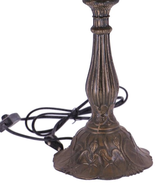 Lampa de masa Tiffany Cream h 45 cm, abajur 30 cm