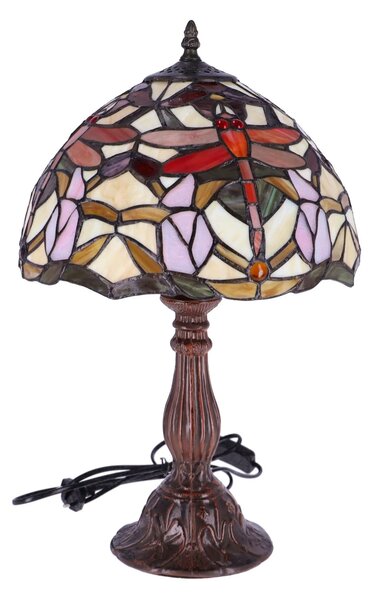 Lampa de masa Tiffany Libelula h 45 cm ,abajur 30 cm