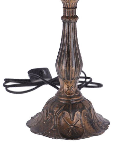Lampa de masa Tiffany Flower h 45 cm, abajur 30 cm