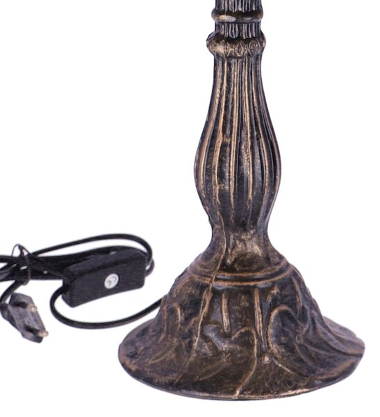 Lampa de masa Tiffany Leaf h 45 cm ,abajur 30 cm