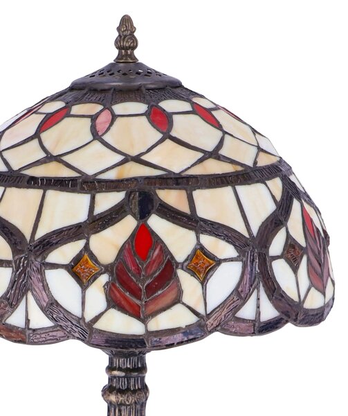 Lampa de masa Tiffany Leaf h 45 cm ,abajur 30 cm