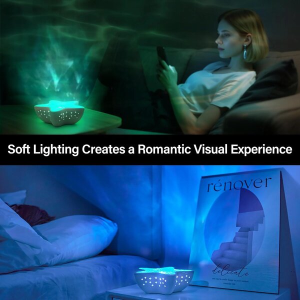 Starlume™ Proiector Led în Formă De Stea De Mare Cu Telecomandă