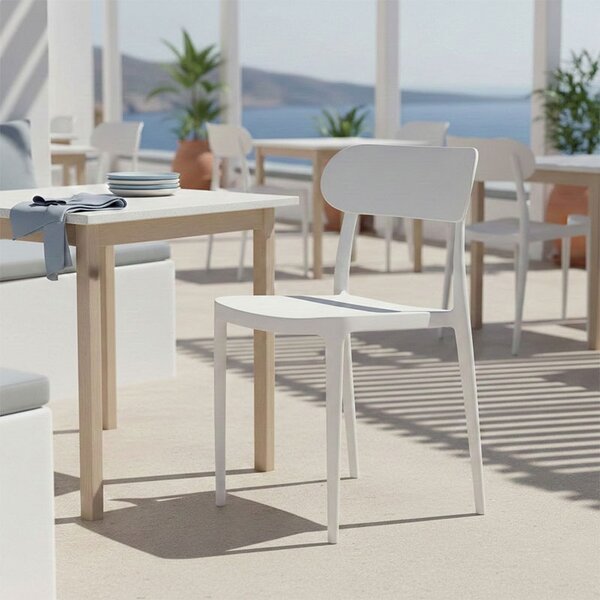 Scaun de Gradina Amvroan, alb, 51x49x79.5 cm