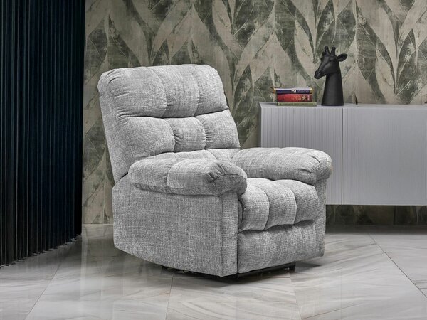 Fotoliu recliner Houston 2080Gri deschis, 10x11x10cm, Tapiterie