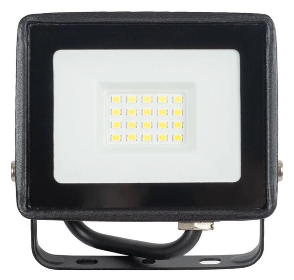 Proiector LED Homelight 20W 6400K IP65 Slim 105x83x24 mm Alb Rece, Lampa Exterior Rezistenta la Intemperii pentru Iluminat Curti Terase Siguranta