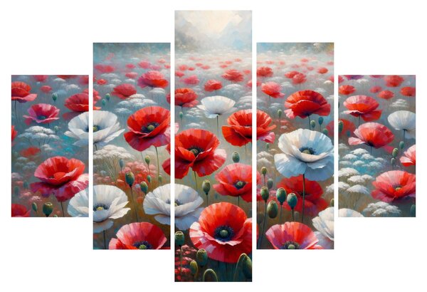 Tablou - Câmp de maci (150x105 cm)