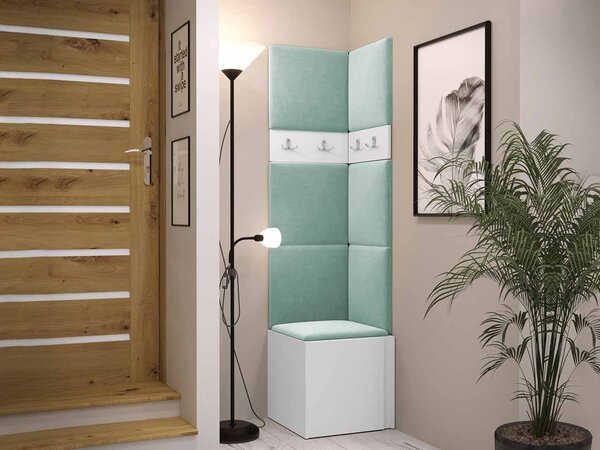 Mobilier hol Tovenaz XXI (alb + mentă). 1123032