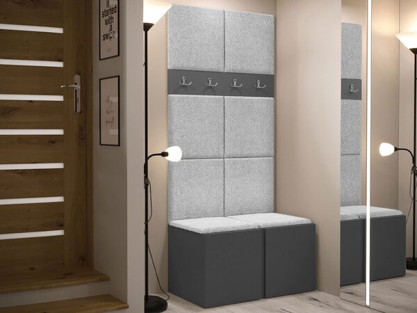 Mobilier hol Tovenaz IV (grafit + gri). 1123055