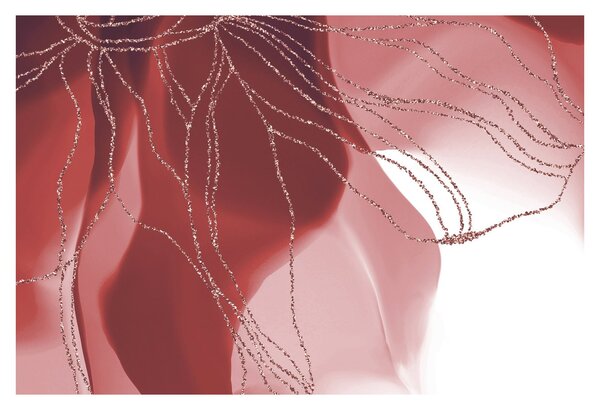 Tablou - Floare abstractă roșie N⁰1 (90x60 cm)