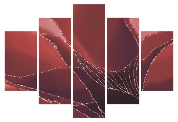 Tablou - Floare abstractă roșie N⁰2 (150x105 cm)