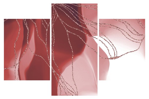 Tablou - Floare abstractă roșie N⁰1 (90x60 cm)