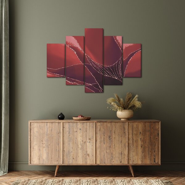 Tablou - Floare abstractă roșie N⁰2 (150x105 cm)