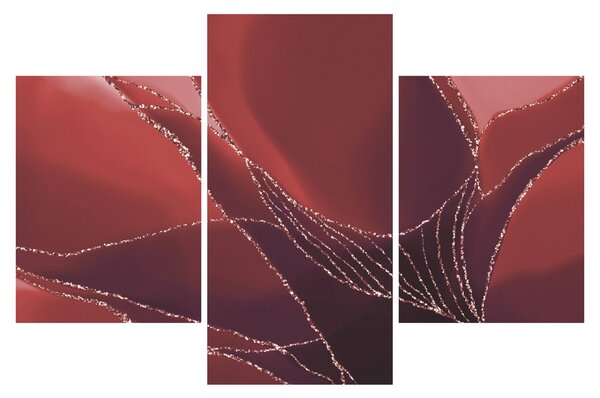 Tablou - Floare abstractă roșie N⁰2 (90x60 cm)