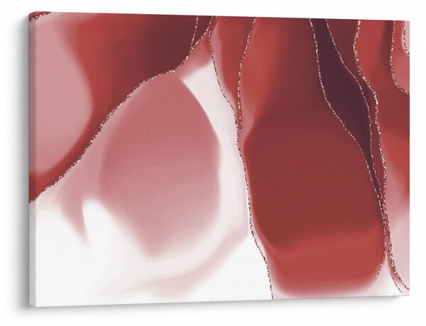 Tablou - Floare abstractă roșie N⁰3 (70x50 cm)