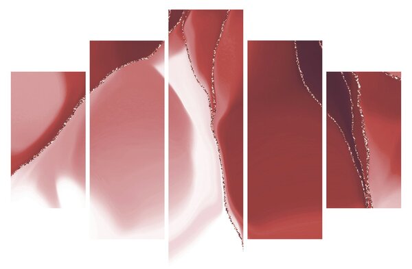 Tablou - Floare abstractă roșie N⁰3 (150x105 cm)