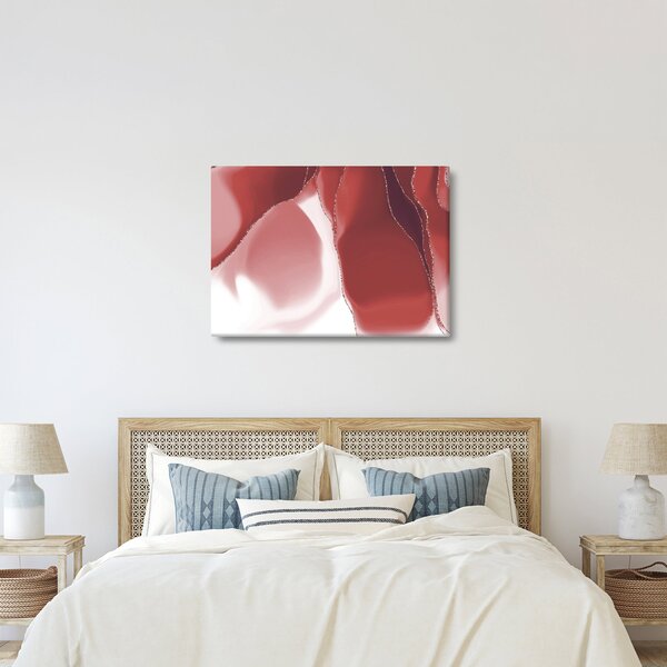 Tablou - Floare abstractă roșie N⁰3 (70x50 cm)