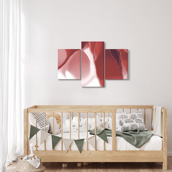 Tablou - Floare abstractă roșie N⁰3 (90x60 cm)