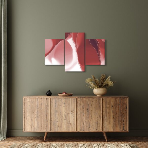 Tablou - Floare abstractă roșie N⁰3 (90x60 cm)