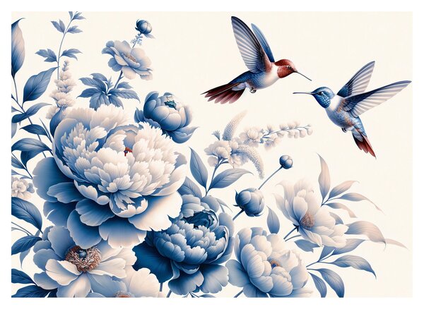 Tablou - Colibri deasupra florii (70x50 cm)