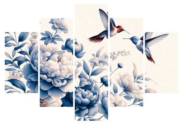 Tablou - Colibri deasupra florii (150x105 cm)